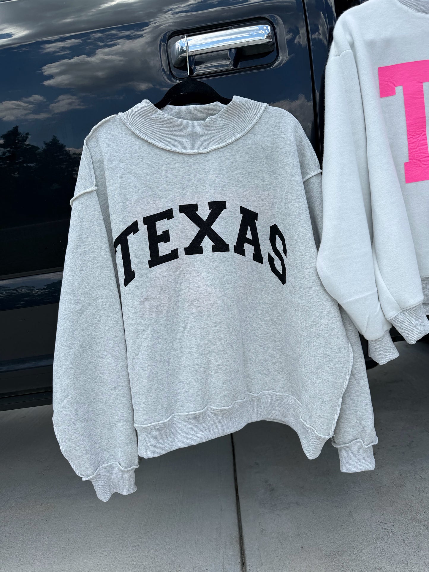 Texas Reversible Mock Neck Sweatshirt