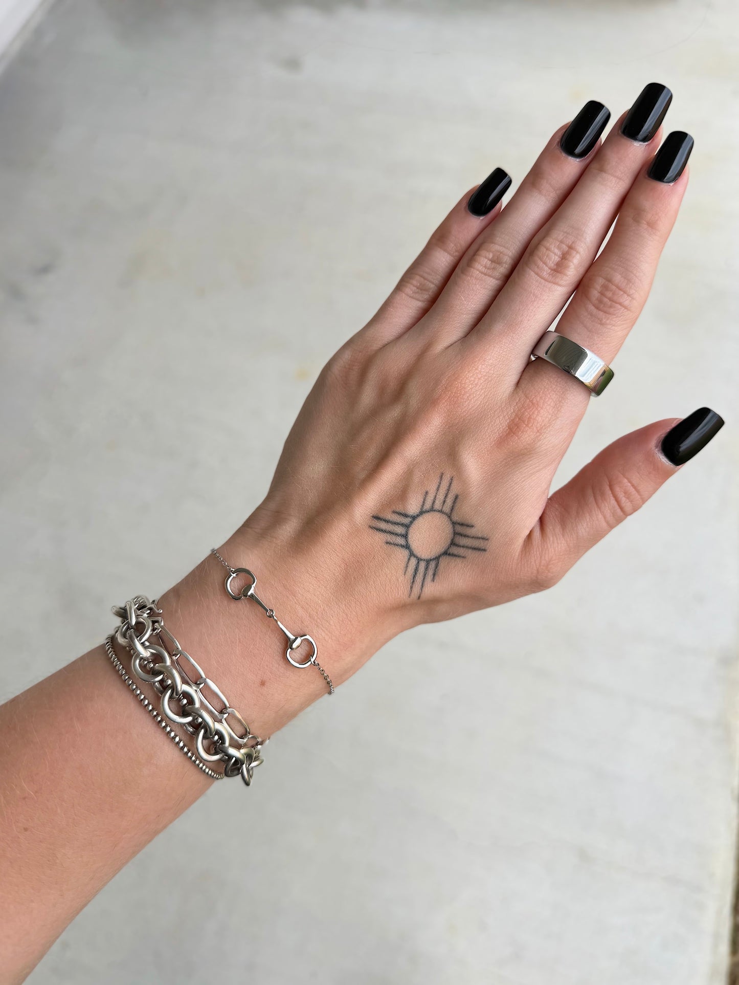 Snaffle Bit Bracelet (Sterling Silver)
