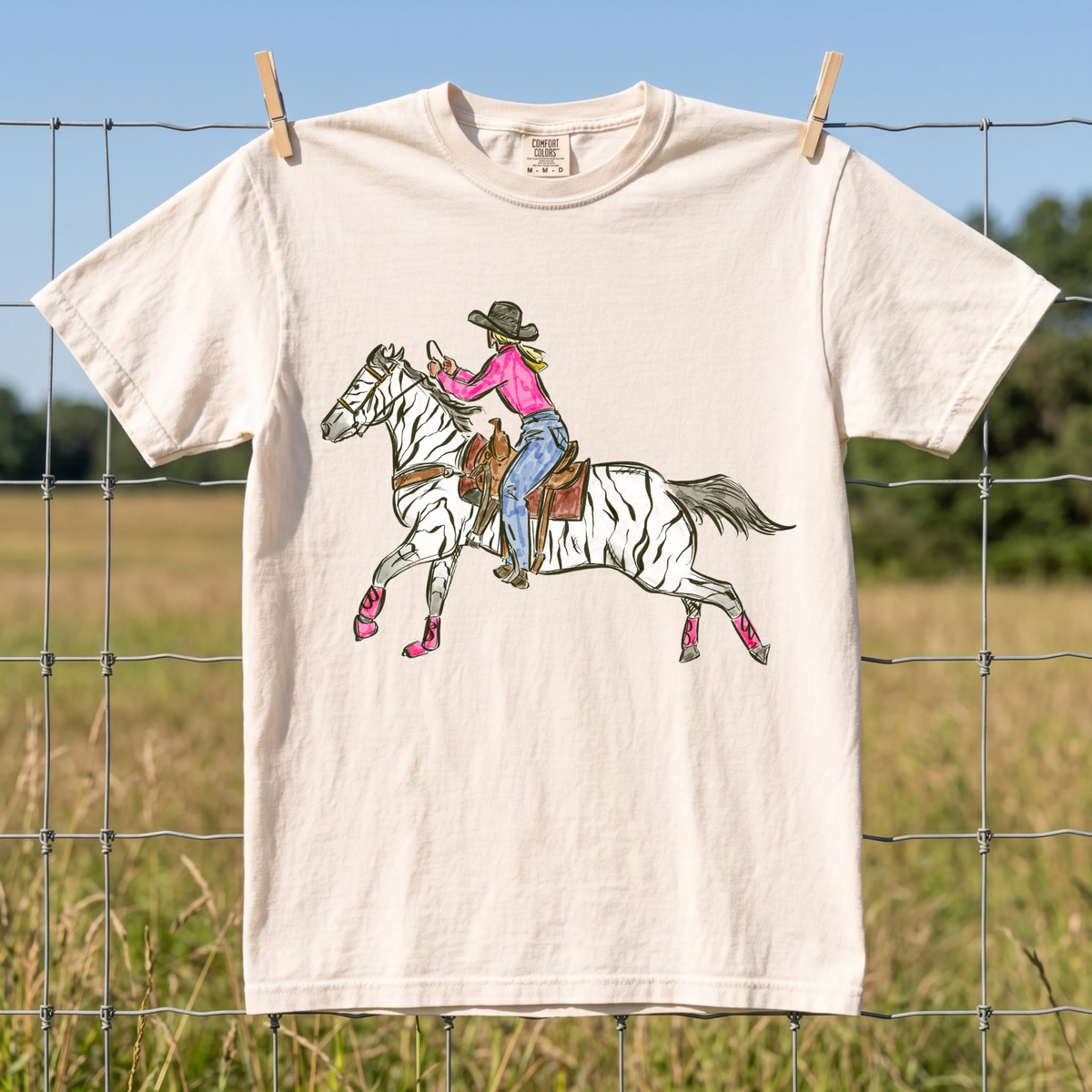 Cowgirl Chaos COMFORT COLORS TEE