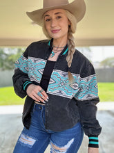 Load image into Gallery viewer, Retro Bomber (Turquoise)
