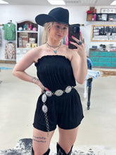 Load image into Gallery viewer, Black Strapless Romper
