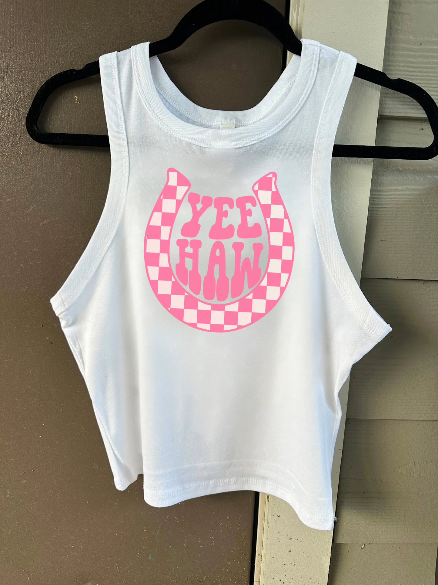 Yeehaw Horseshoe Cropped Tank
