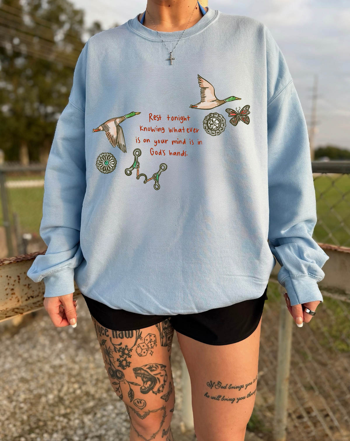 In God’s Hands Crewneck