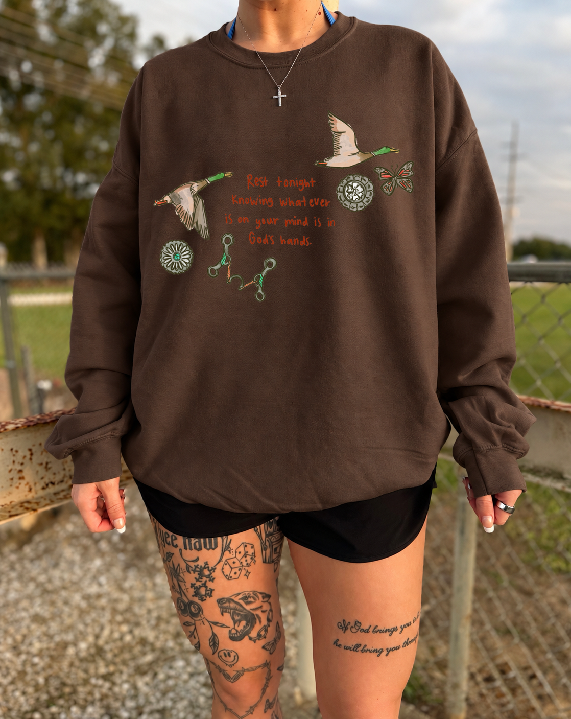 In God’s Hands Crewneck