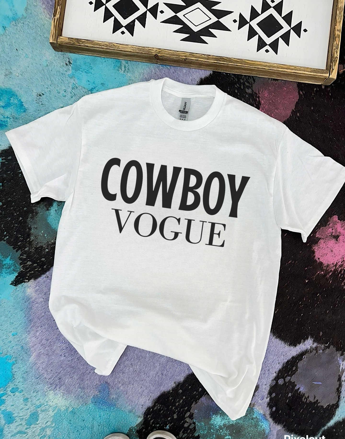 Cowboy Vogue TEE or CREWNECK