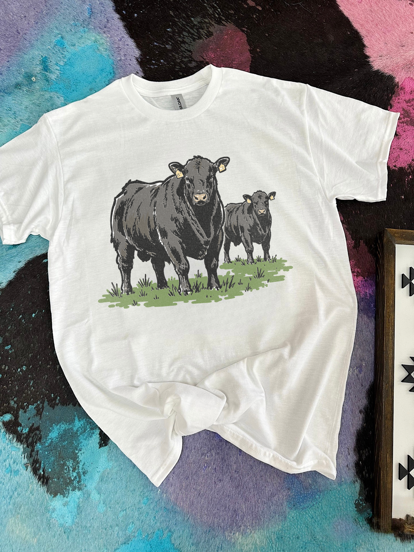 Angus Cow TEE or CREWNECK