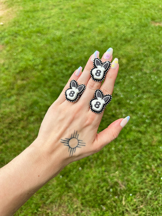 8 Ball Bunny Ring