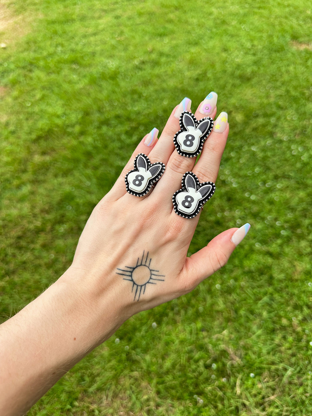 8 Ball Bunny Ring