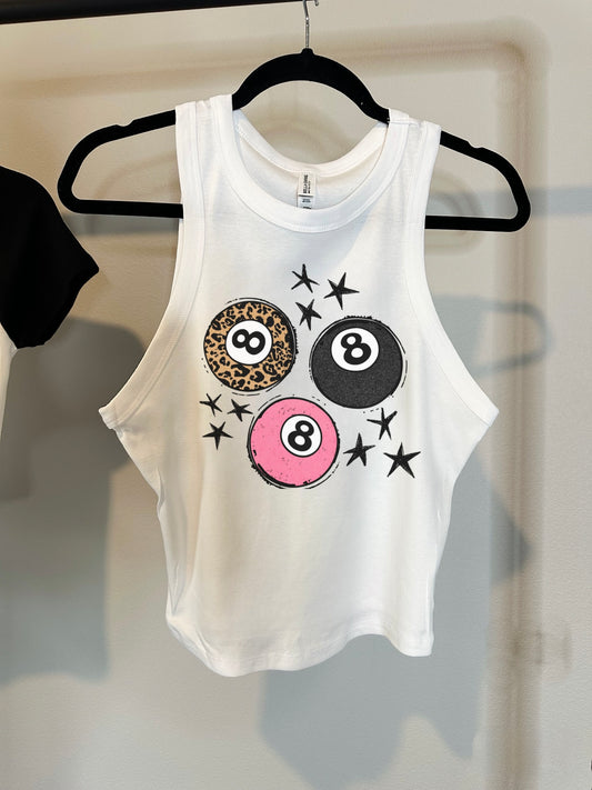 Lucky 8 Cropped Tank