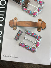 Load image into Gallery viewer, Hot Pink &amp; Turquoise Buckle
