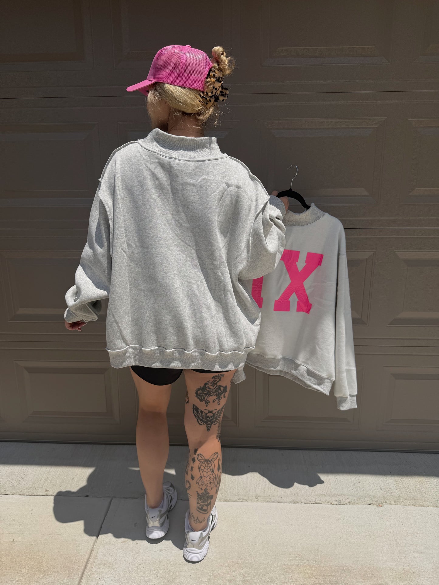 Texas Reversible Mock Neck Sweatshirt