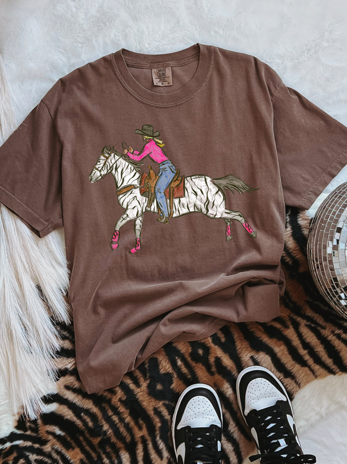 Cowgirl Chaos COMFORT COLORS TEE