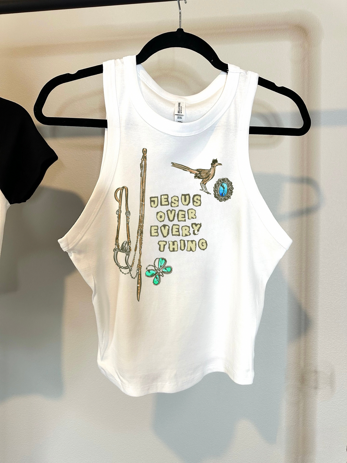 Jesus Over Everything Cropped Tank