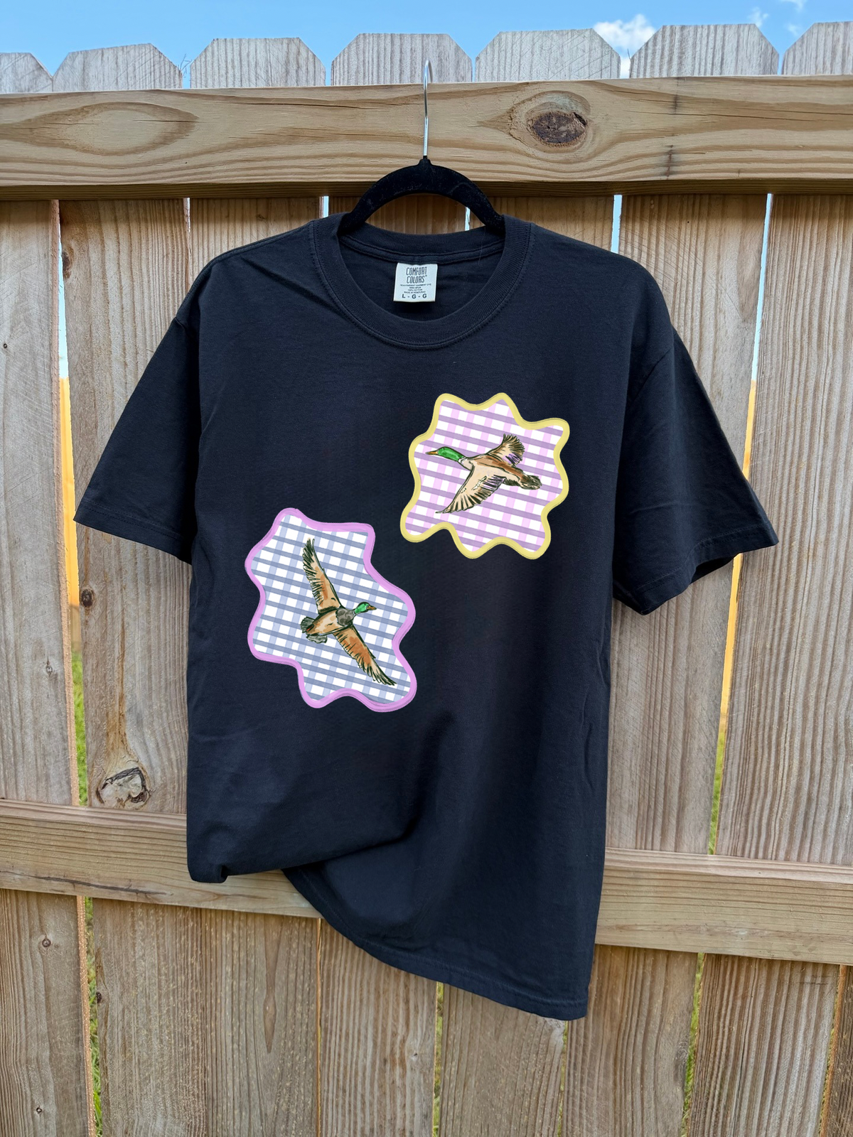 Gingham Mallards COMFORT COLORS TEE