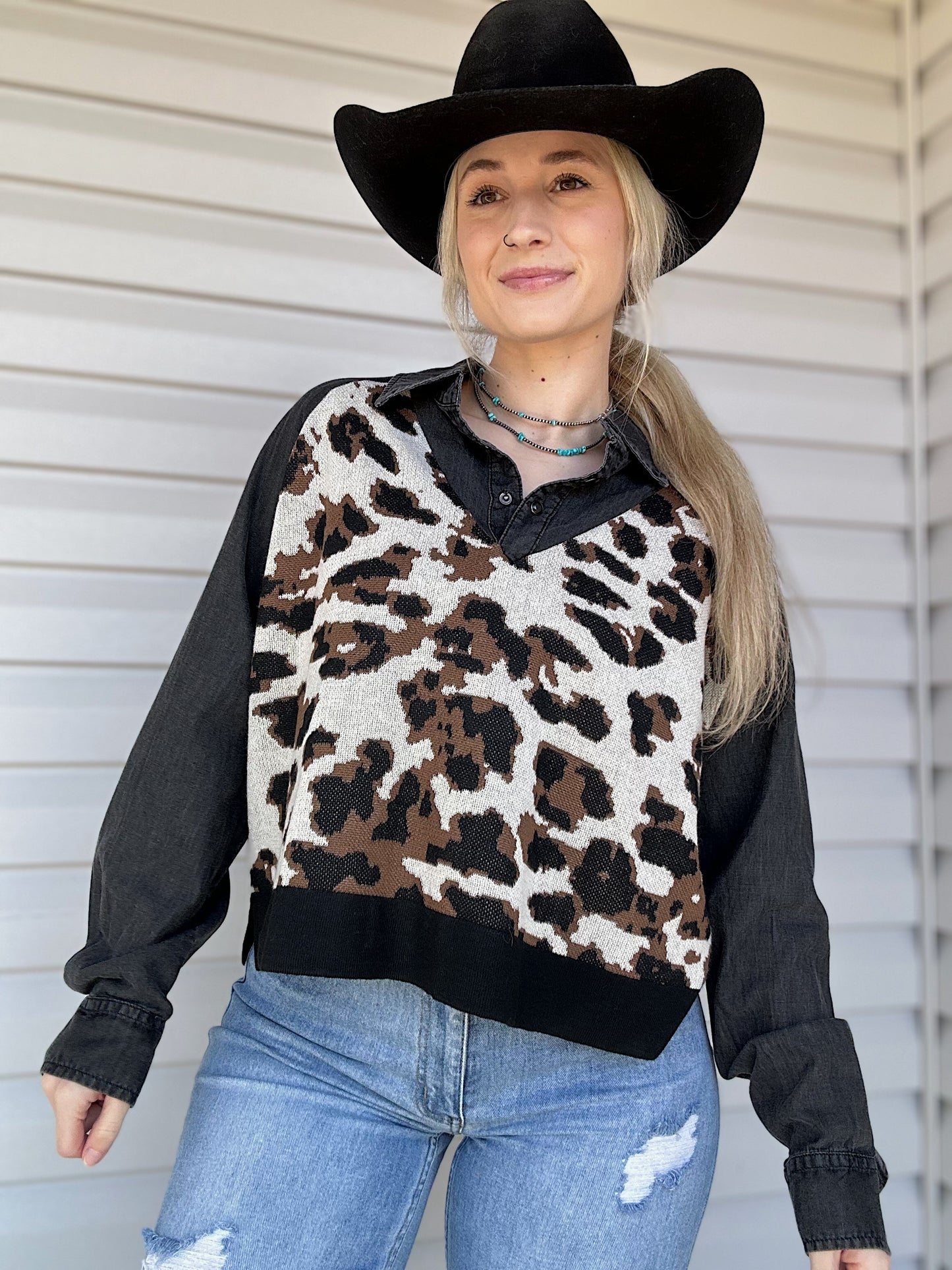 The Doubleshift Top (Leopard)