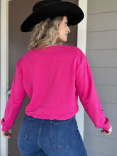 Load image into Gallery viewer, Cropped Crewneck (Hot Pink)
