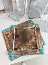 Load image into Gallery viewer, Sterling Silver &amp; Turquoise Tray
