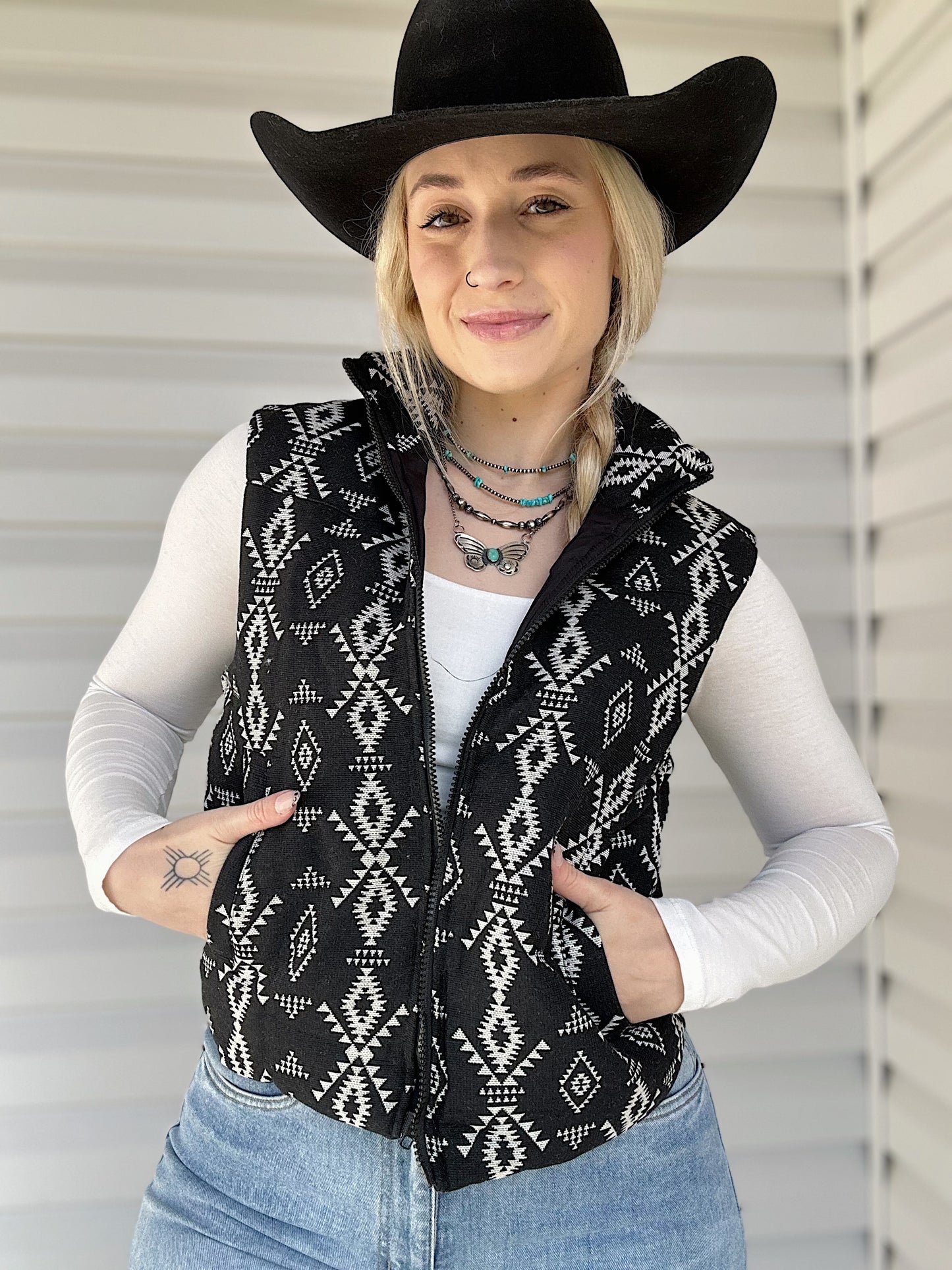 The Aztec Puffer Vest