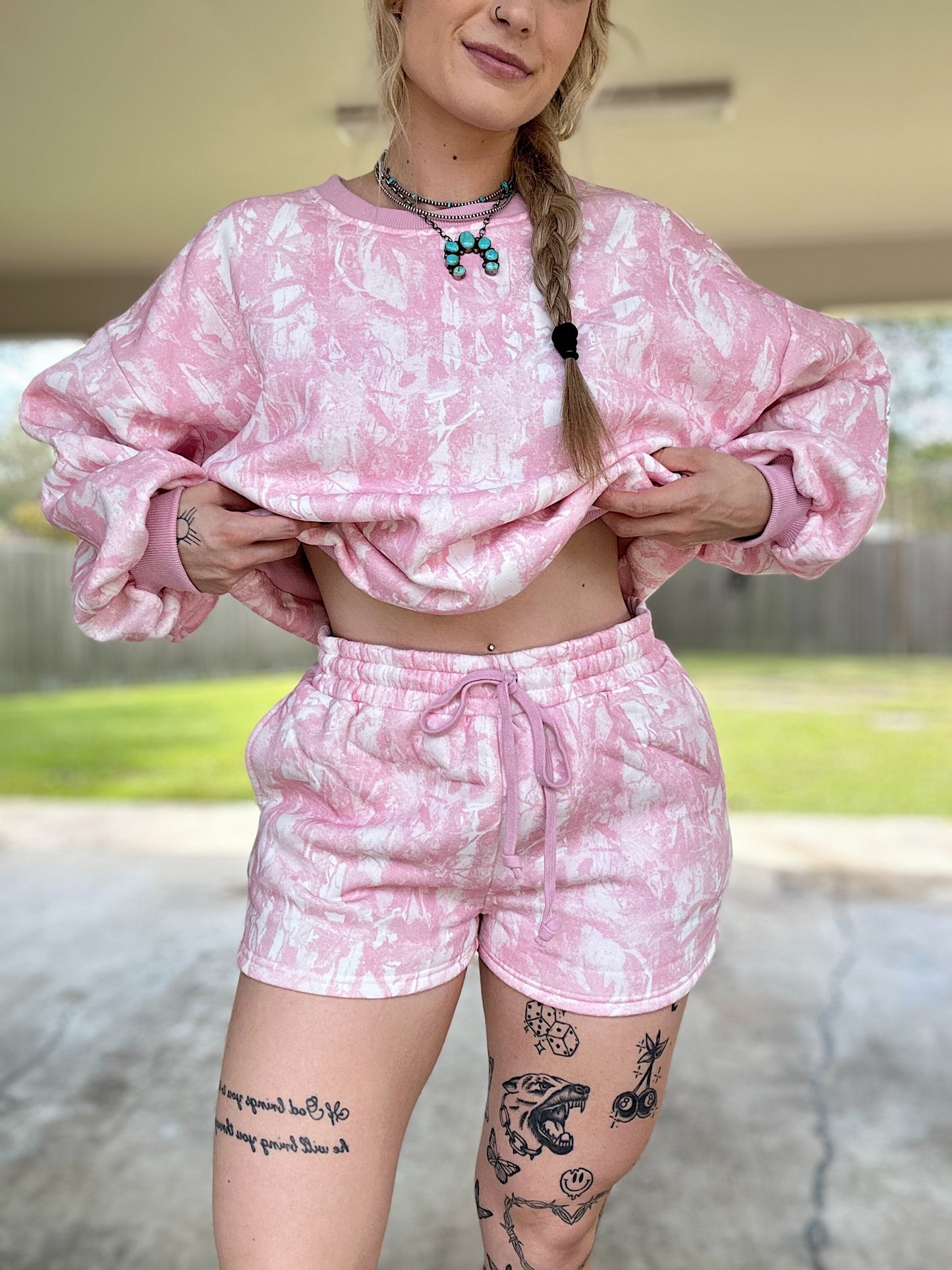 Pink Camo Matching Set