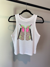 Load image into Gallery viewer, Leopard Chaps Cropped Tank

