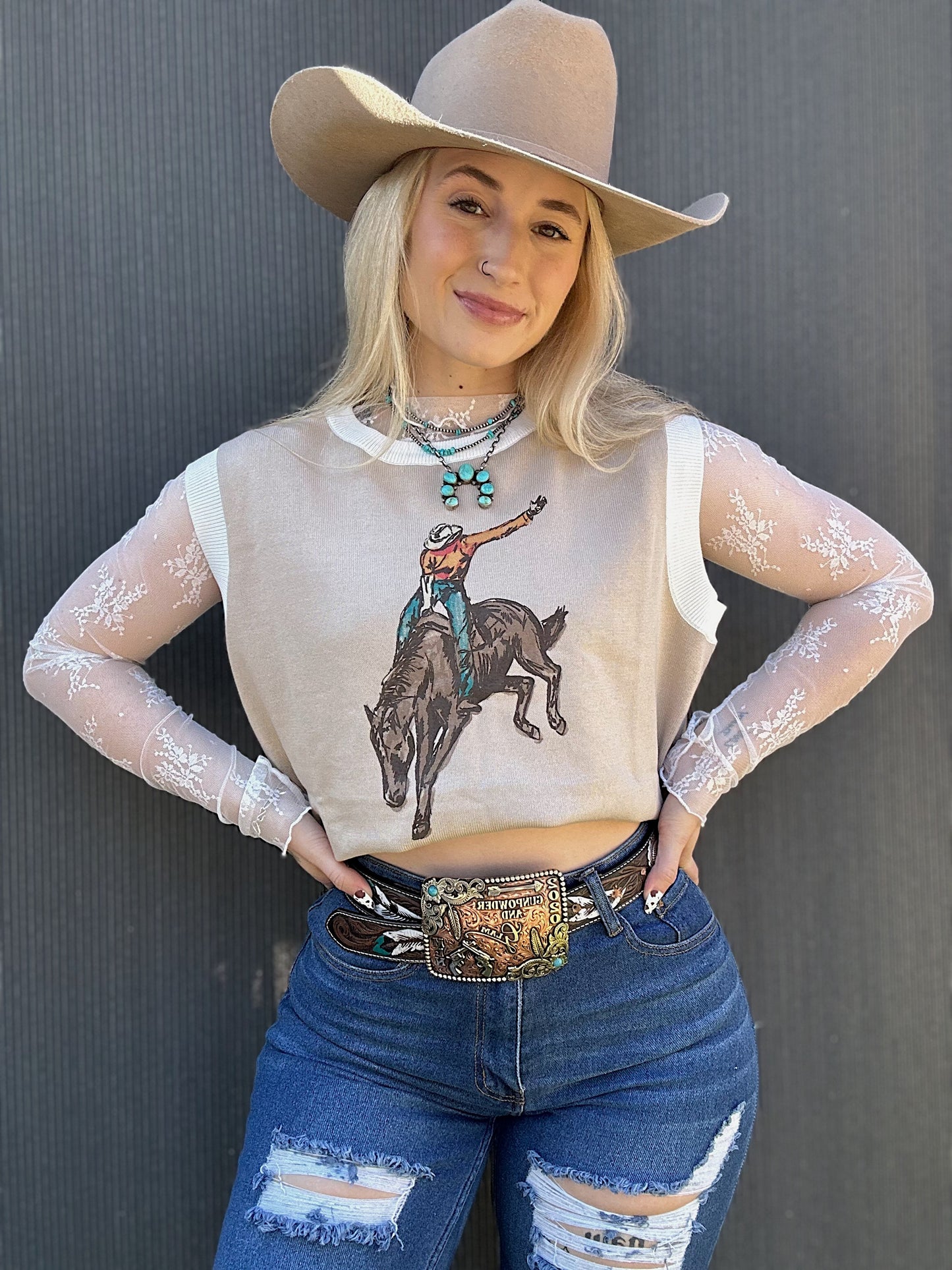 Lace Layering Top (White)