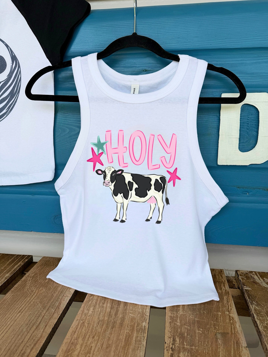 Holy Cow Cropped Tank