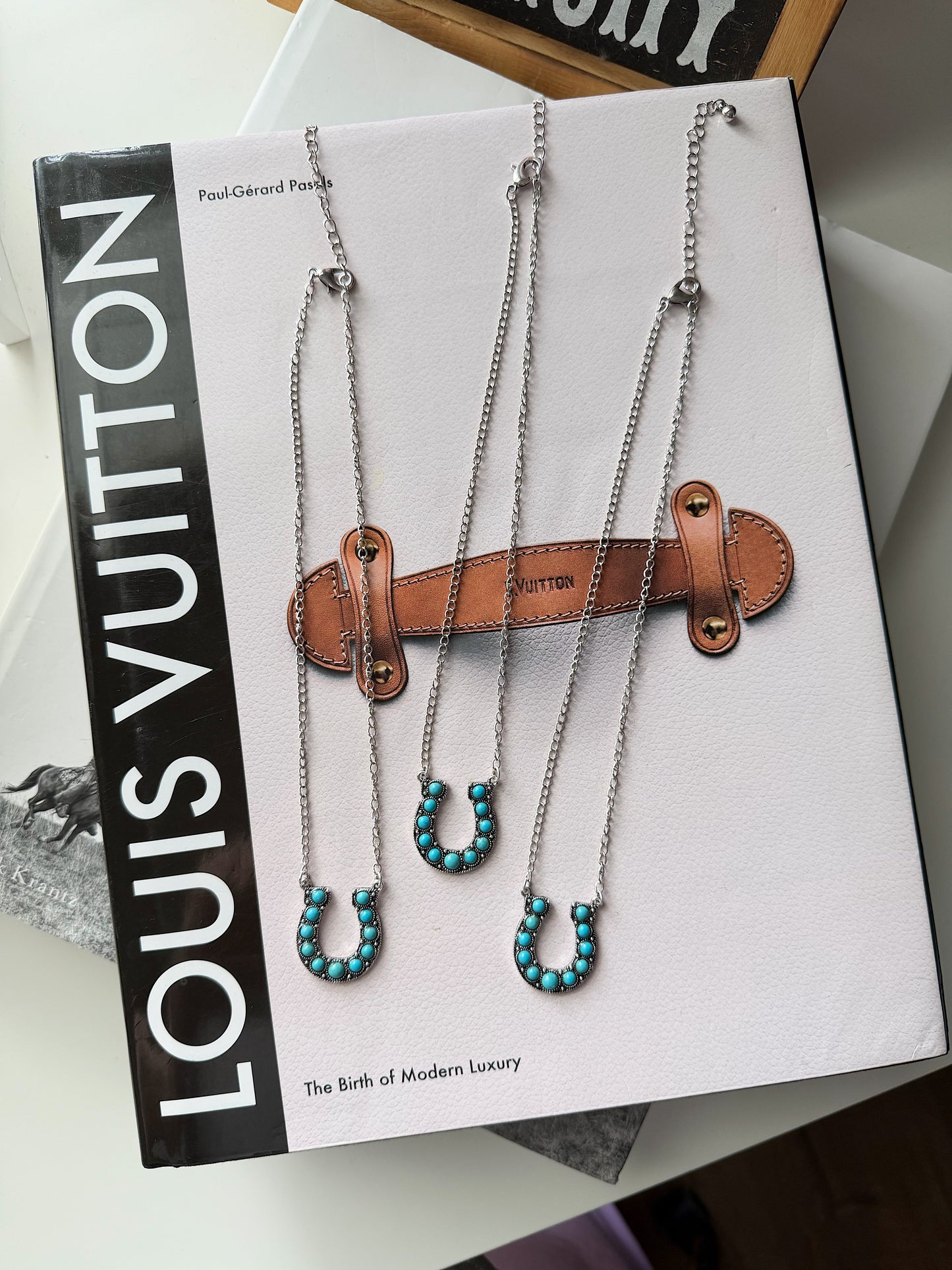 Turquoise Horseshoe Necklace