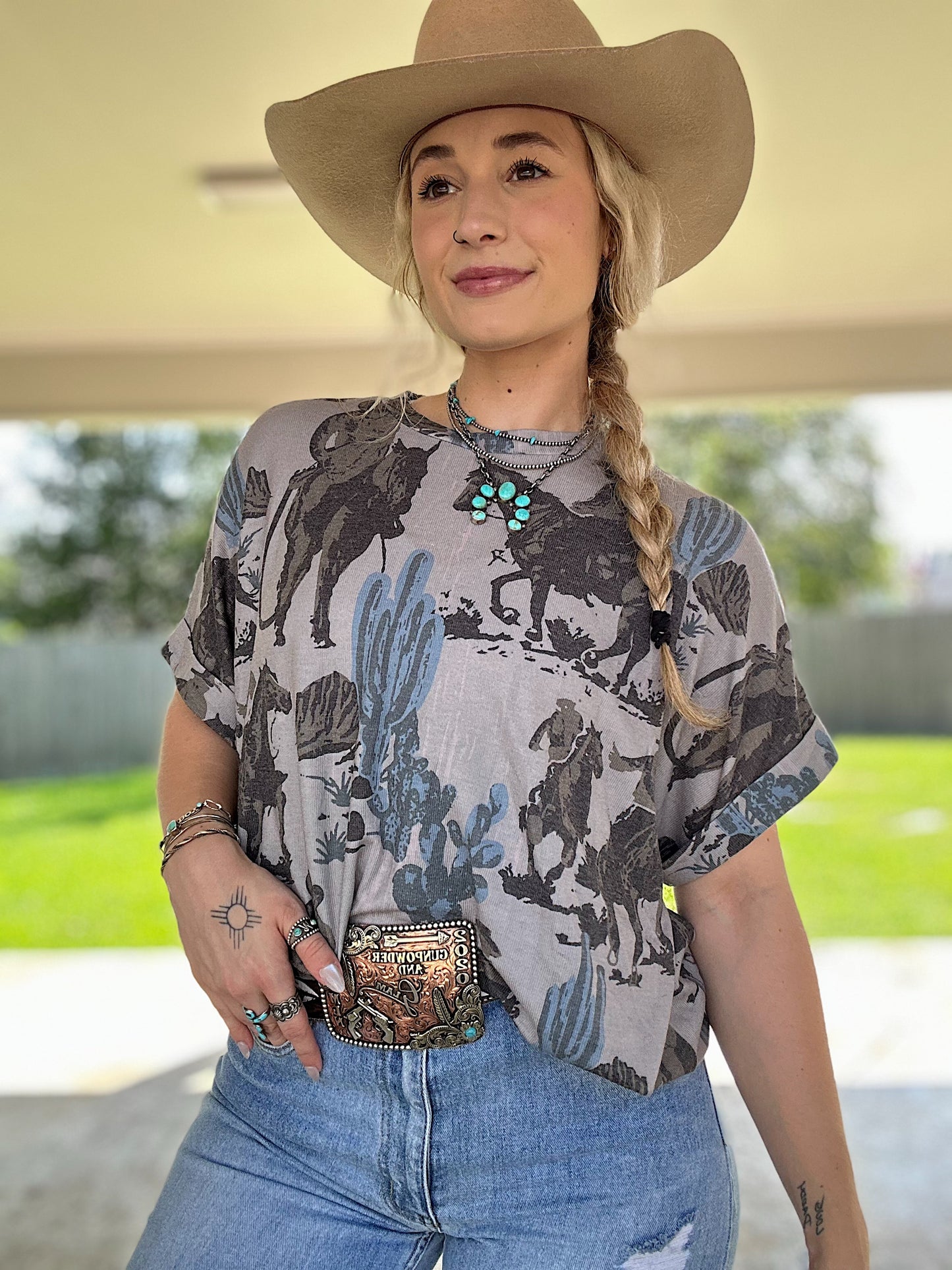 The Dusty Cactus Oversized Top