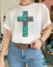 Load image into Gallery viewer, Western Cross Tee or Crewneck
