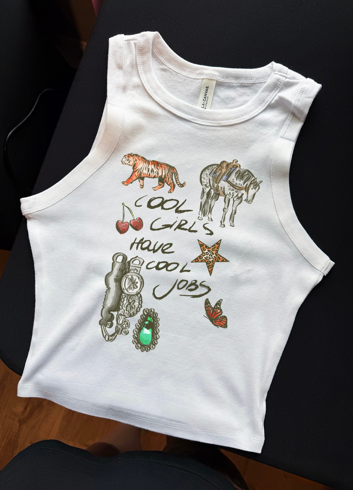 Cool Girls, Cool Jobs Cropped Tank