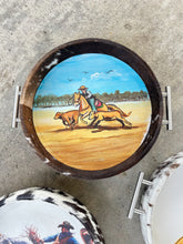 Load image into Gallery viewer, Painted Cowhide Tray - Rodeo
