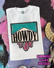 Load image into Gallery viewer, Howdy Jewel TEE or CREWNECK
