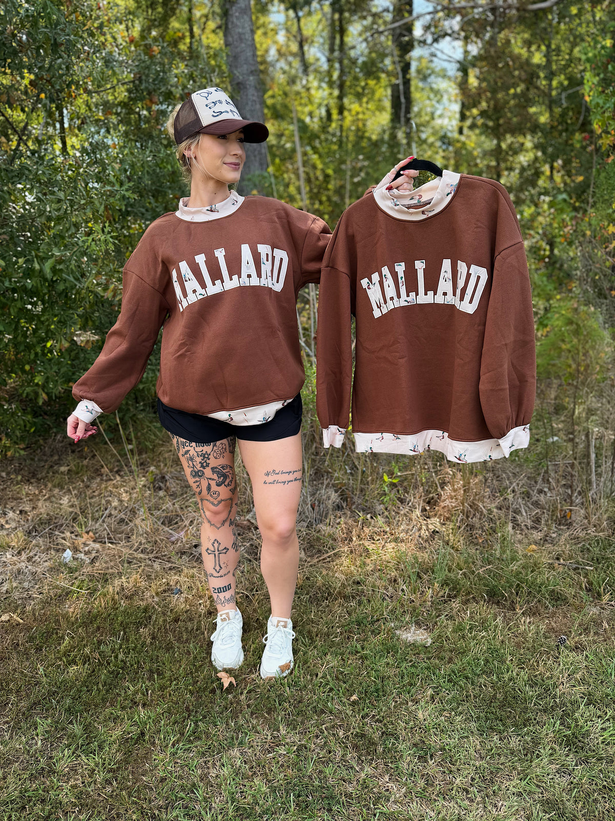 Mallard Mock Neck Sweatshirt