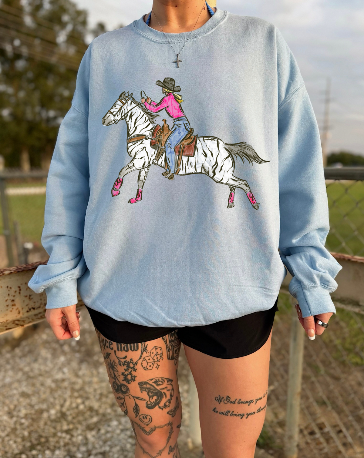 Cowgirl Chaos Crewneck