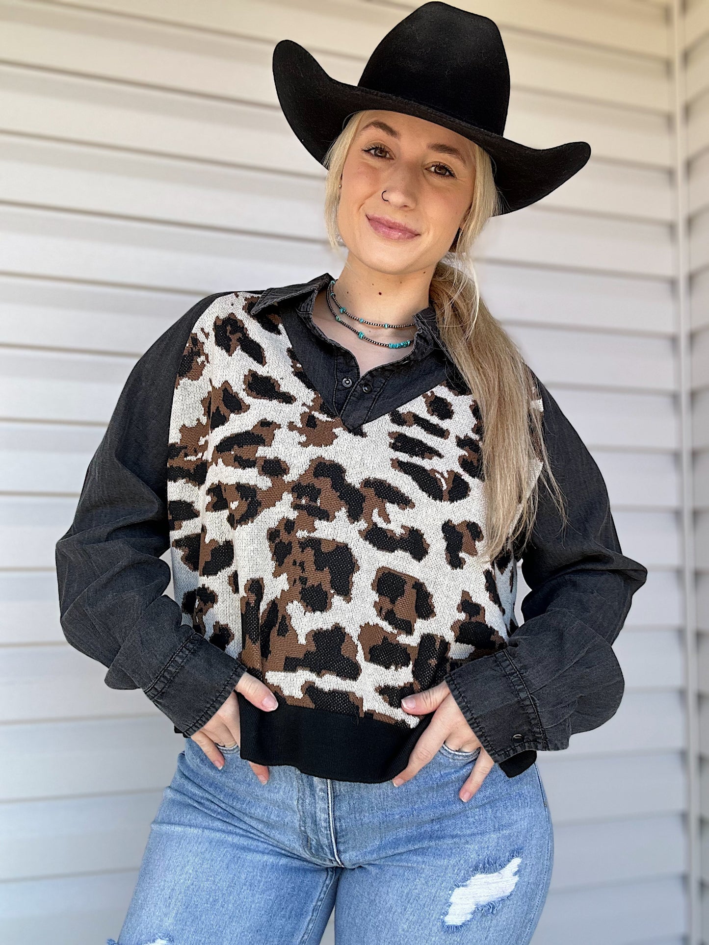 The Doubleshift Top (Leopard)