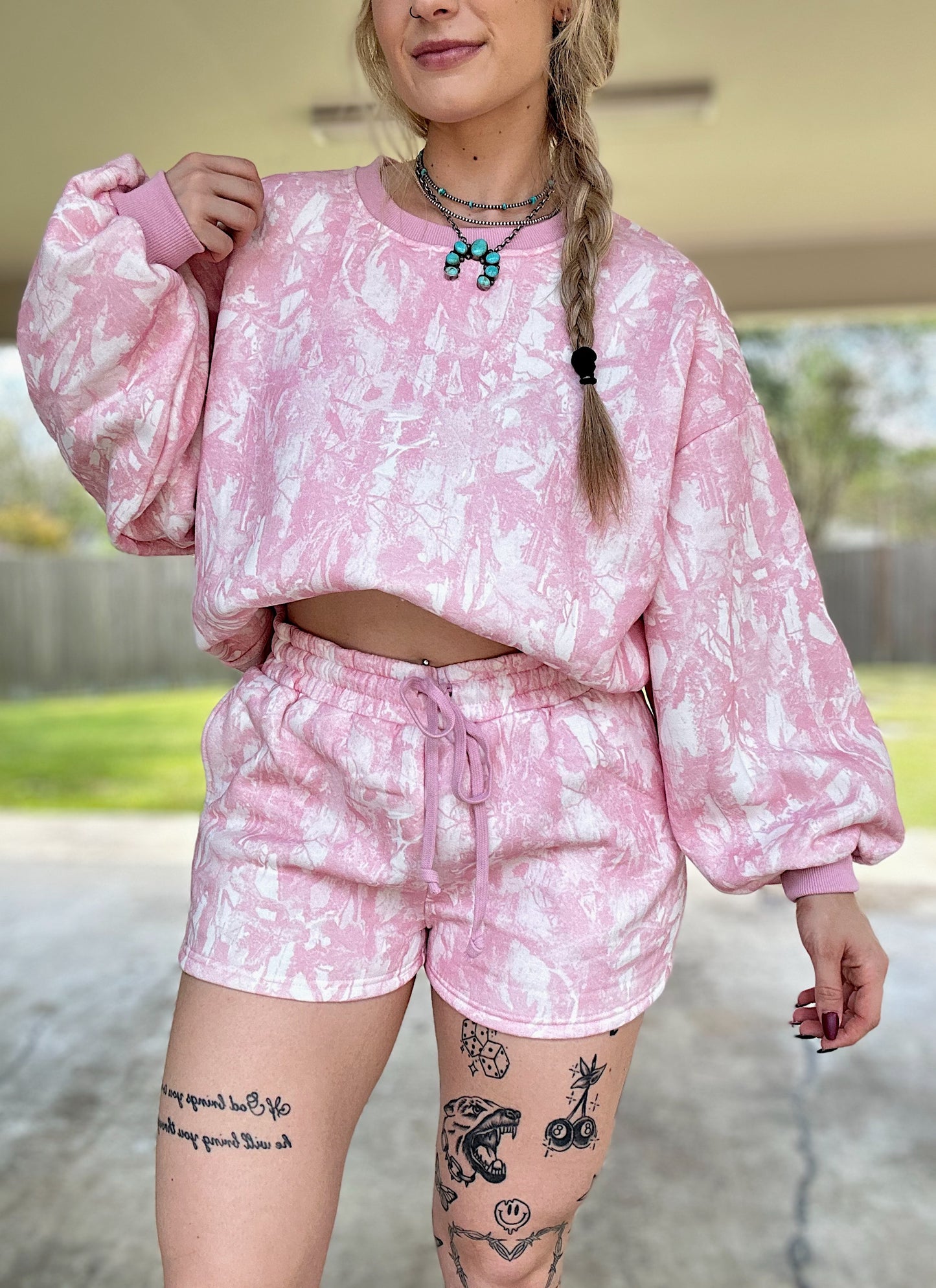 Pink Camo Matching Set