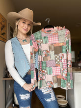 Load image into Gallery viewer, Patchwork Mesh Top
