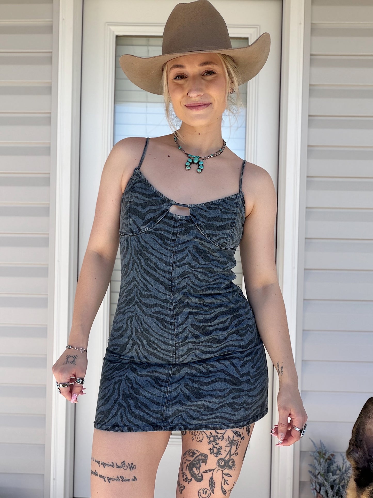 Zebra Mini Dress