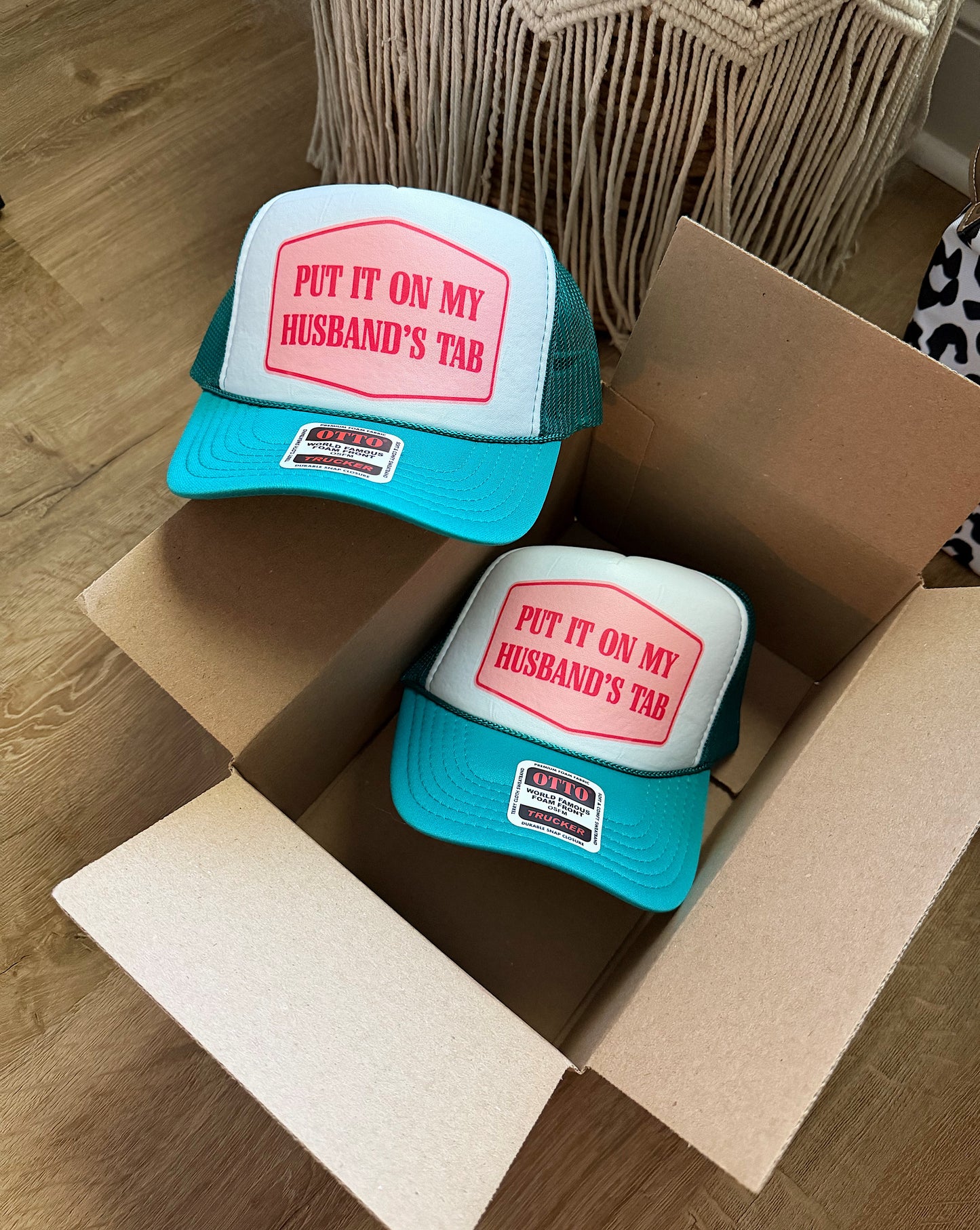 Husband’s Tab Trucker Hat (Multiple Color Options)