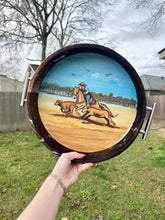 Load image into Gallery viewer, Painted Cowhide Tray - Rodeo
