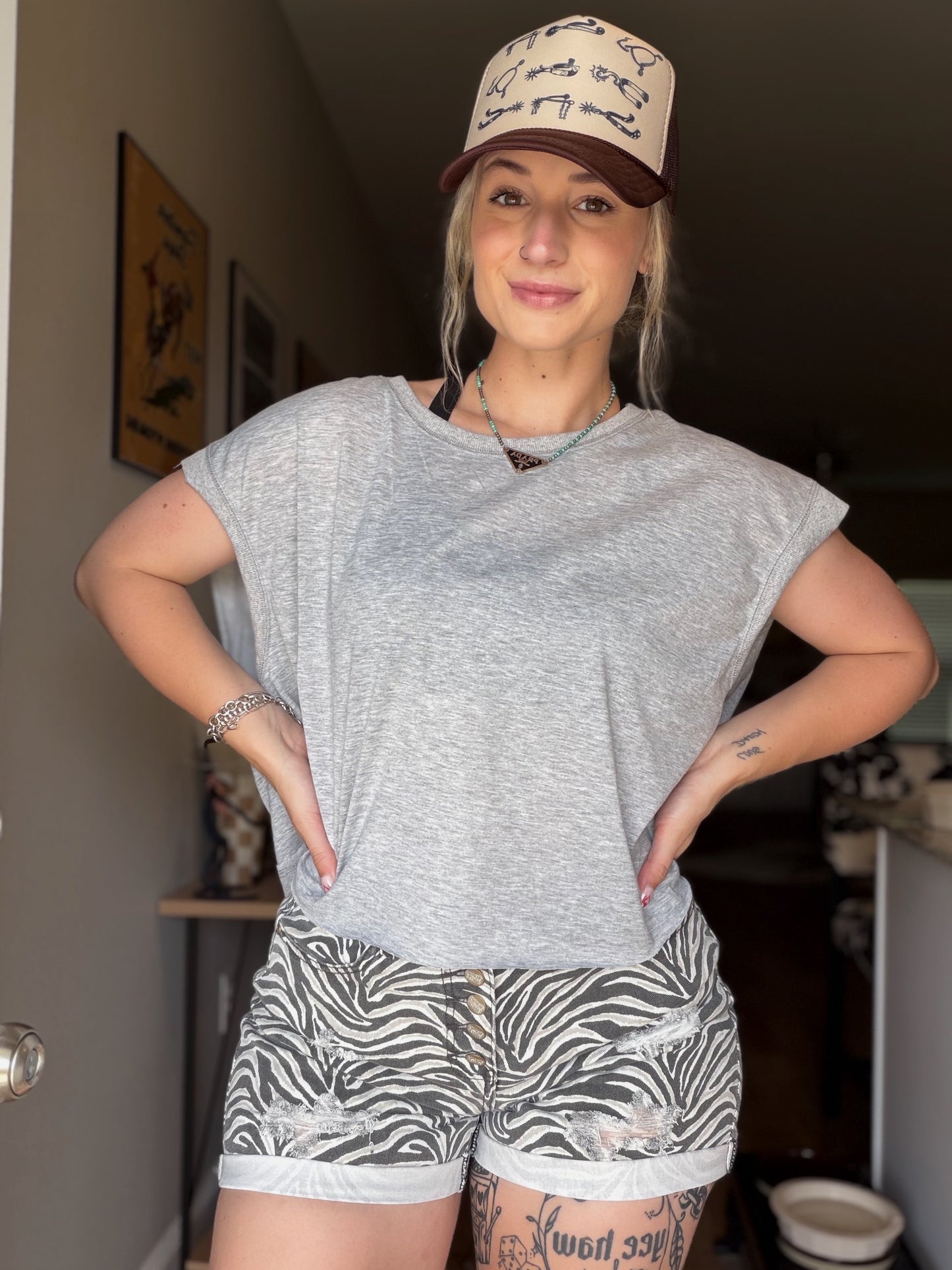 The Open Back Top (Grey)