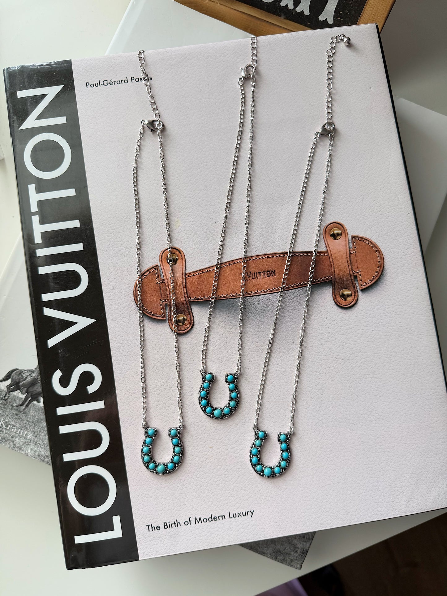 Turquoise Horseshoe Necklace
