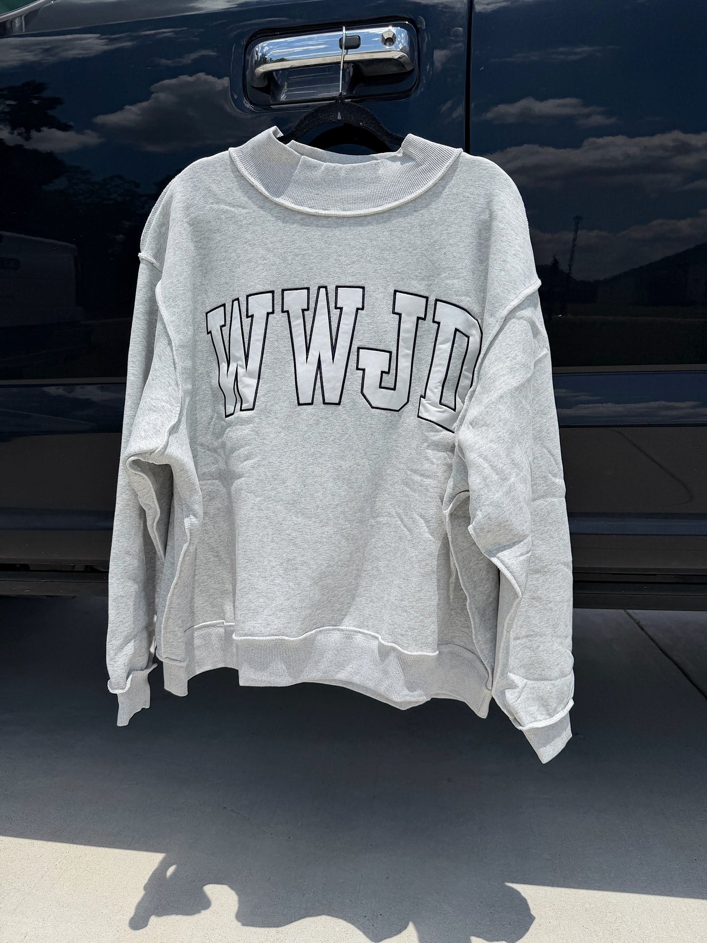 WWJD Mock Neck Sweatshirt