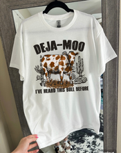 Load image into Gallery viewer, Deja-Moo Tee or Crewneck
