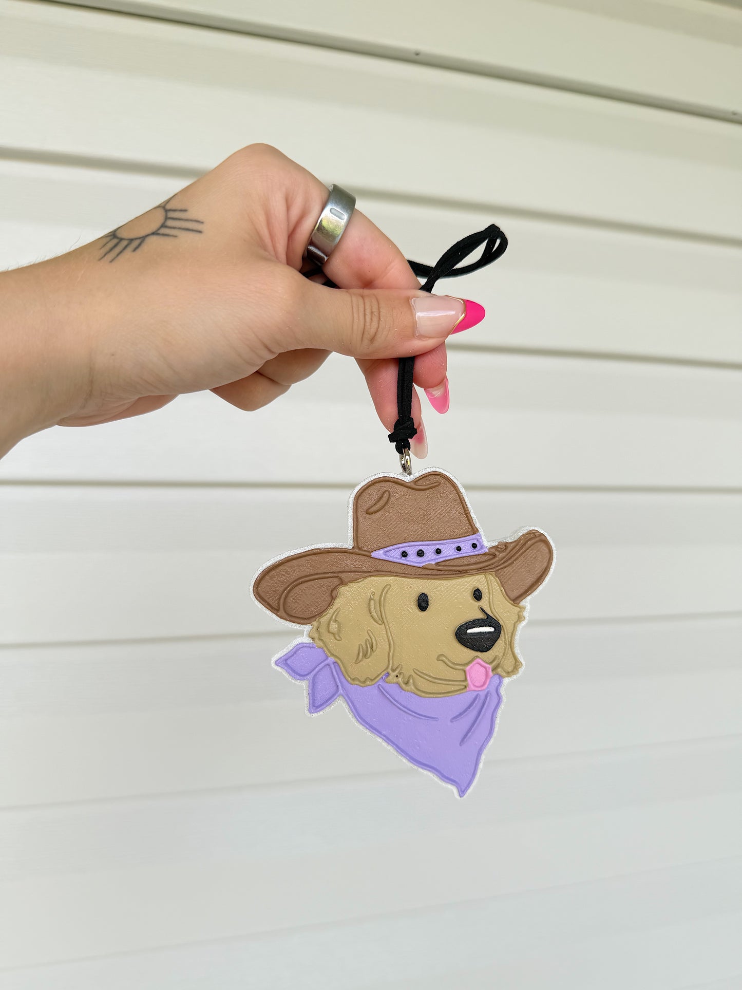 CowDog Car Freshie (Purple)