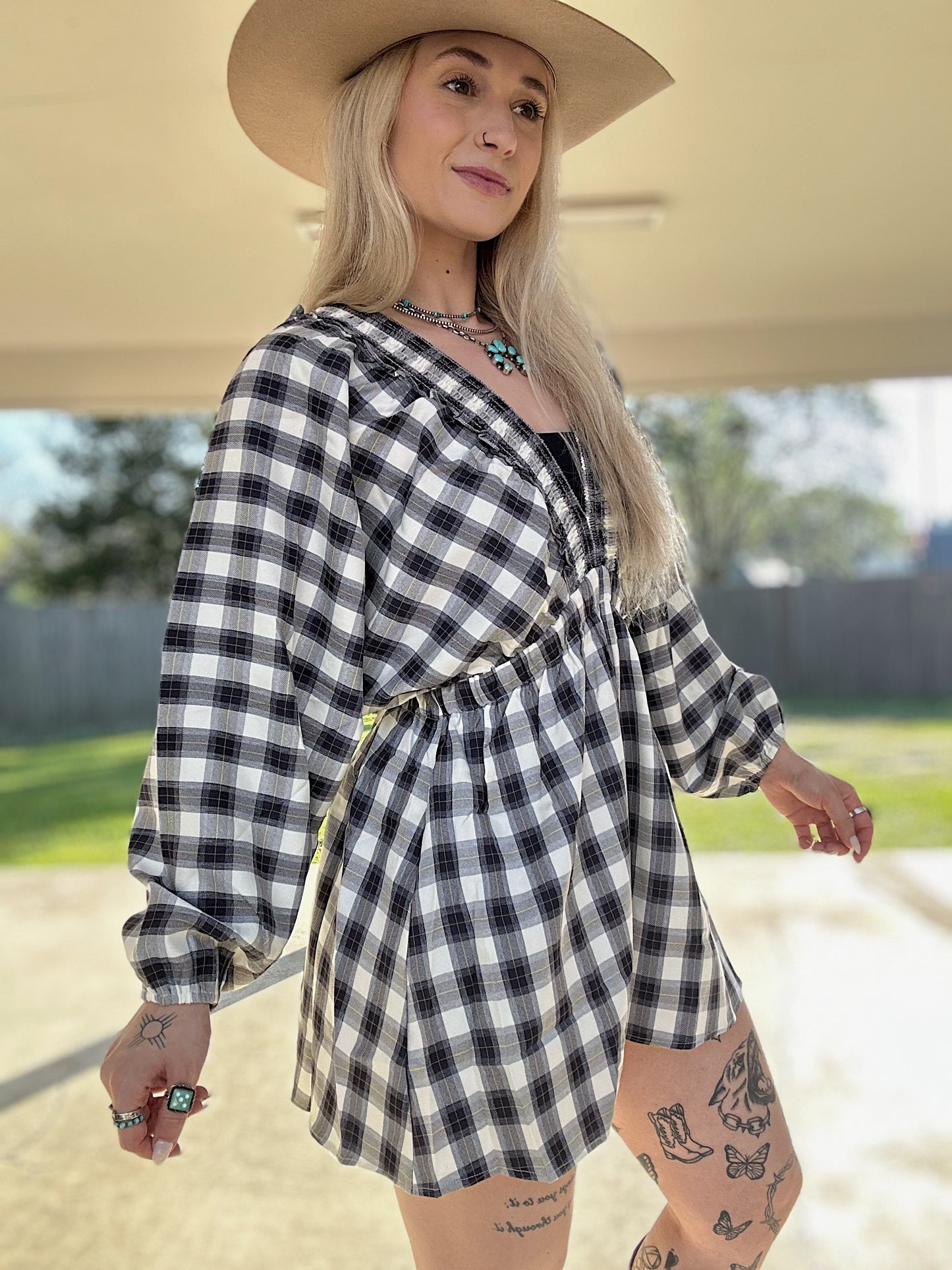 The Plaid Romper