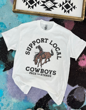 Load image into Gallery viewer, Support Local Cowboys TEE or CREW
