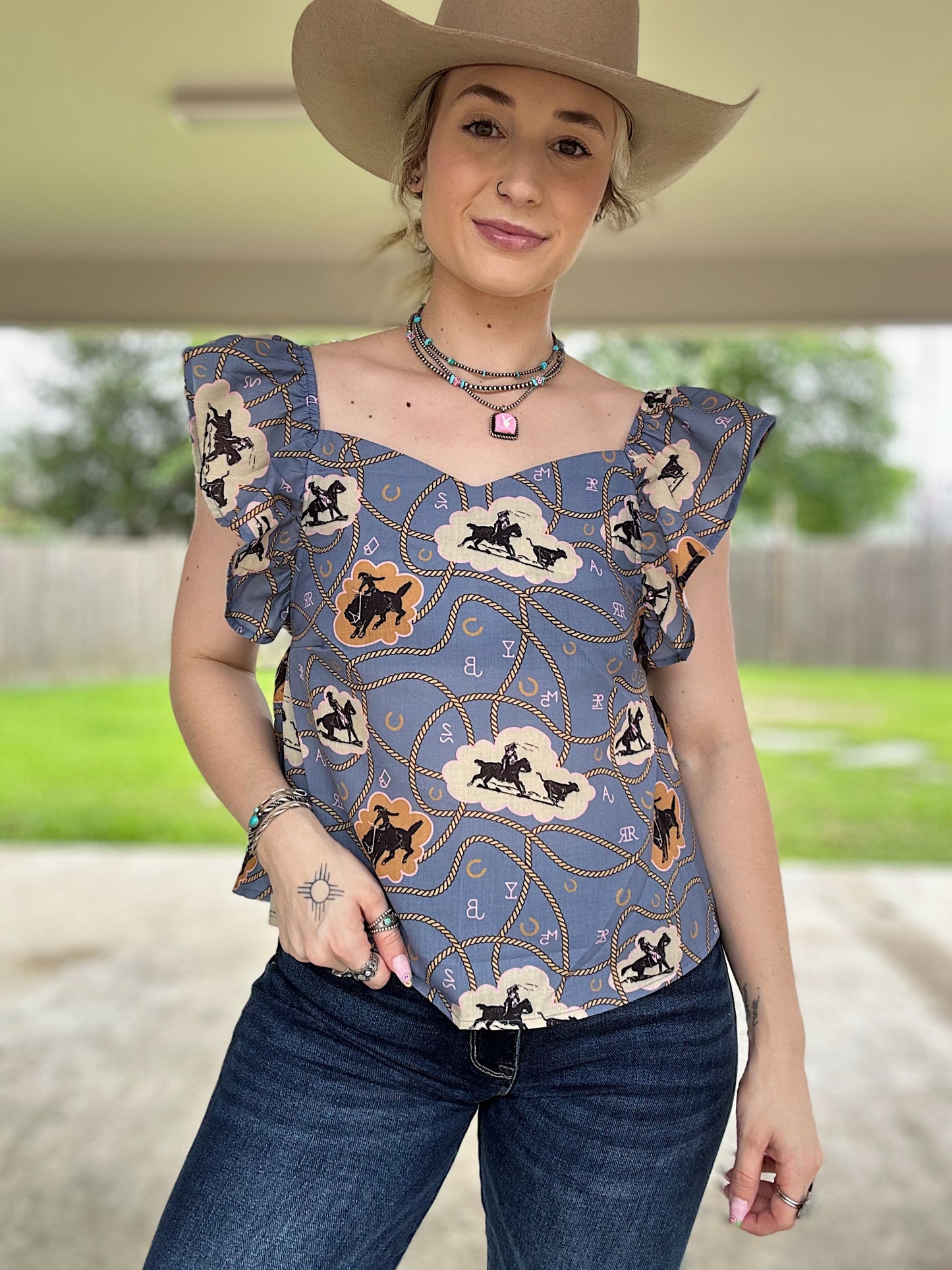 Lady Lasso Top