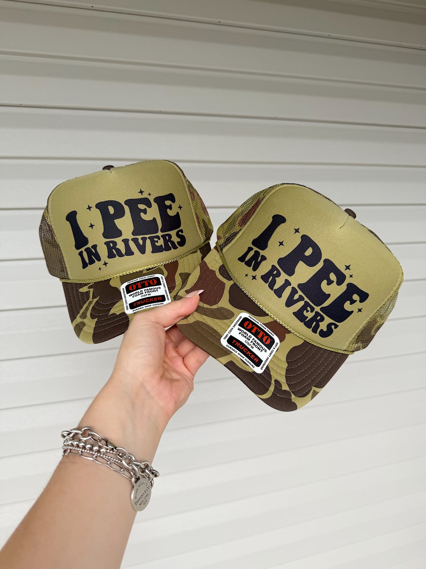 I Pee In Rivers Trucker Hat (Multiple Color Options)