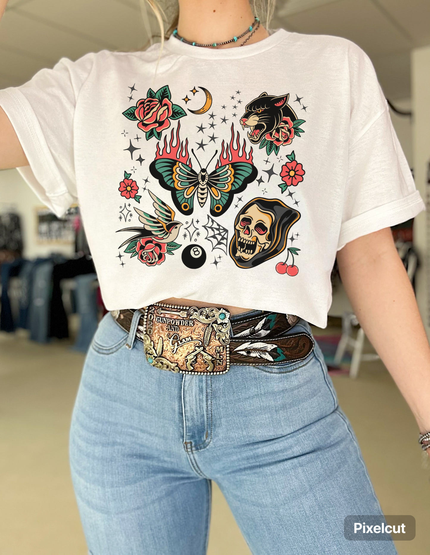Trad Tattoo TEE or CREWNECK
